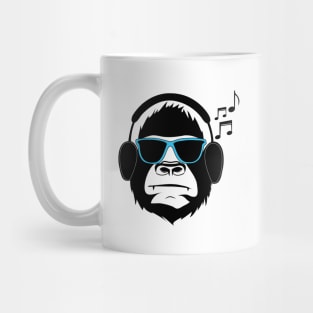 Jamming Gorilla- Blue Mug